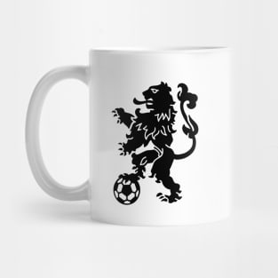 Dutch lion with soccer ball Netherlands soccer dutch soccer Mug